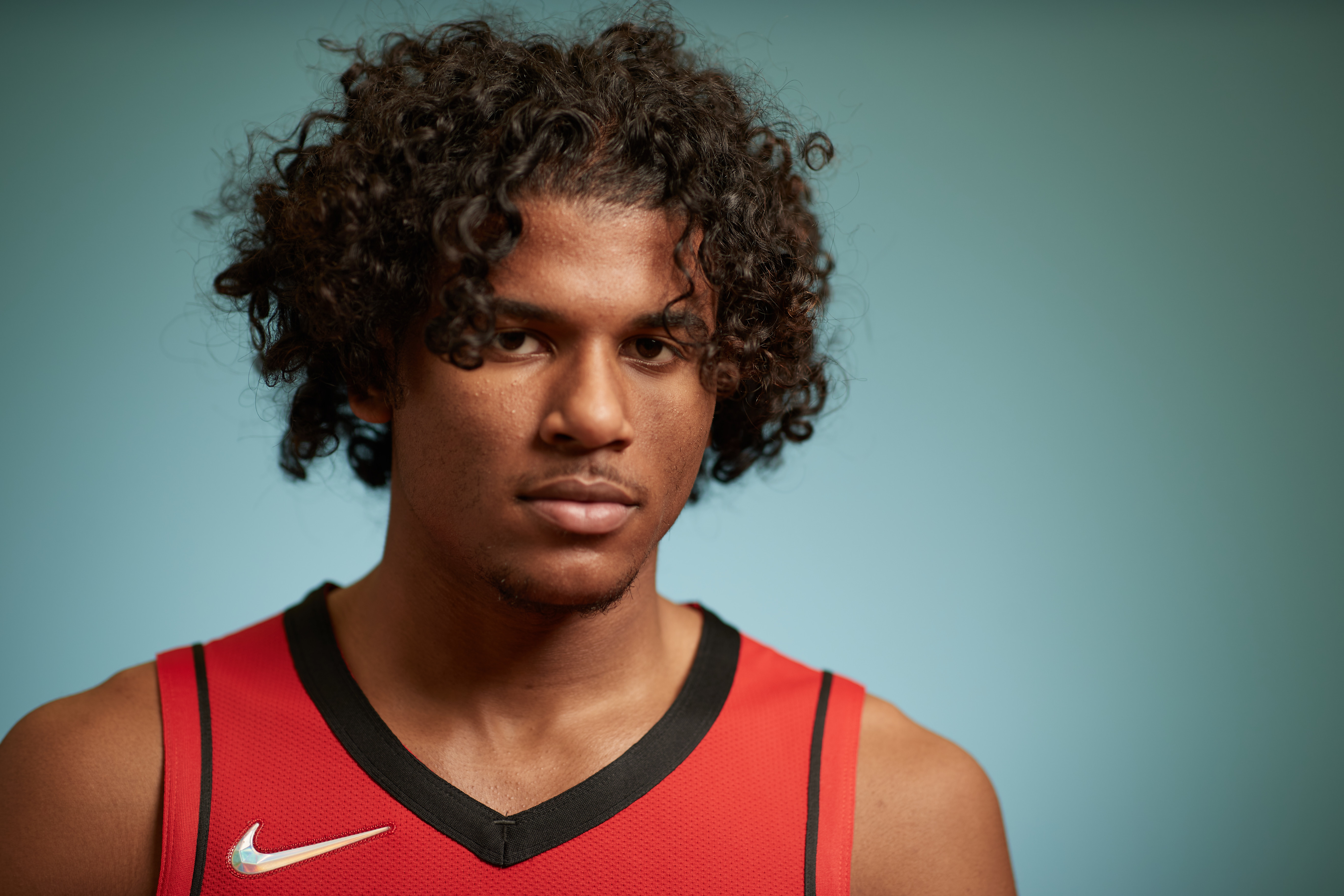 Jalen Green poses for NBA rookie photo shoot