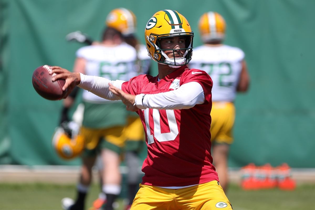 Jordan Love is ready to throw a pass at Green Bay Packers training camp.