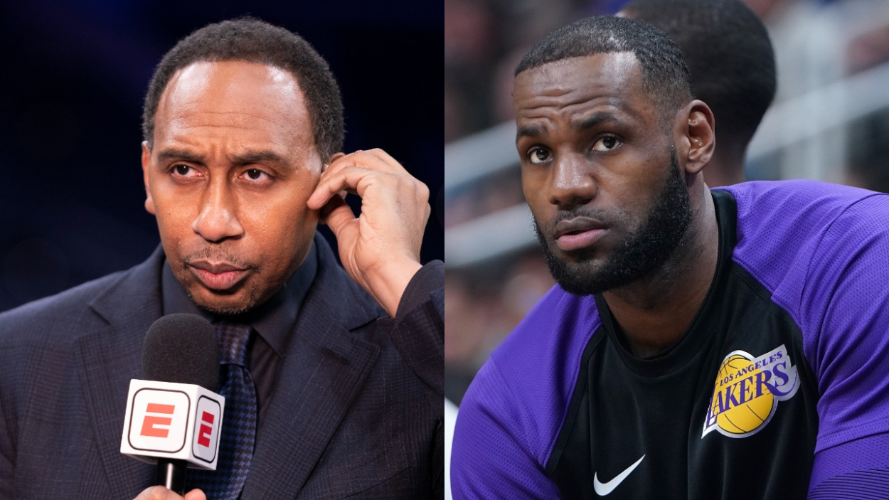 ESPN's Stephen A. Smith, who recently called out LeBron James for not teaming up with Carmelo Anthony until now.