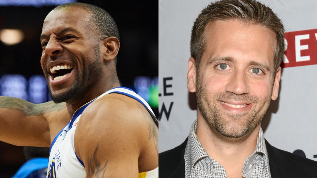 Golden State Warriors star Andre Iguodala and ESPN commentator Max Kellerman.