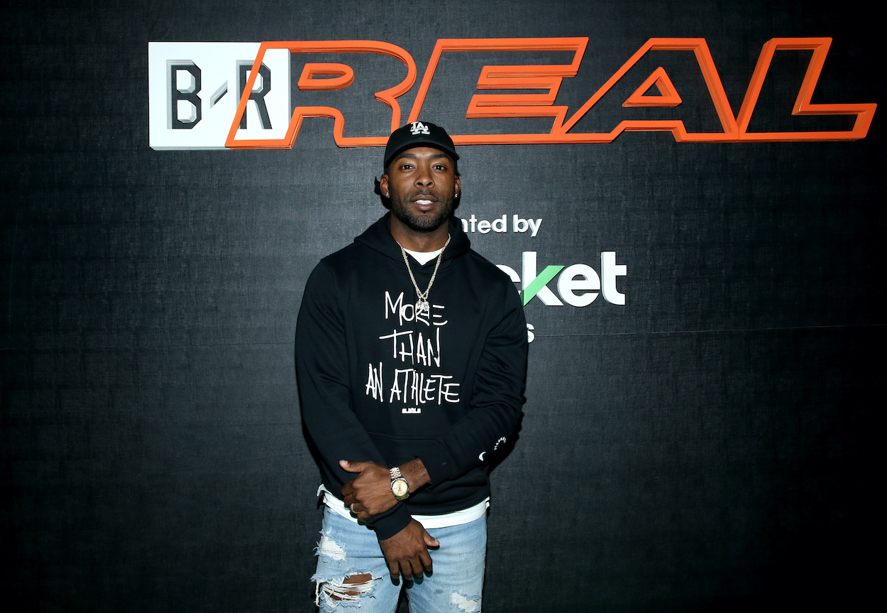 Former NFL player Andrew Hawkins attends the B/Real Premiere Event at Kimpton La Peer Hotel on October 19, 2018 in West Hollywood, California.