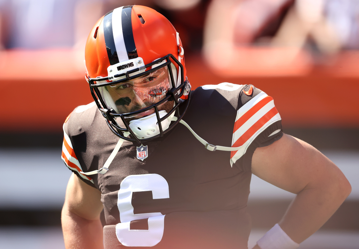 Cleveland Browns quarterback Baker Mayfield in 2021.