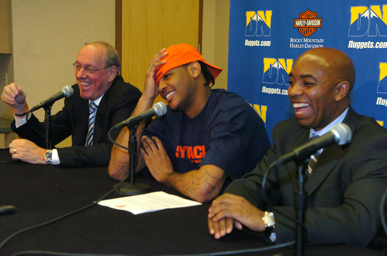 Carmelo Anthony wanted to run it back at Syracuse in 2003.