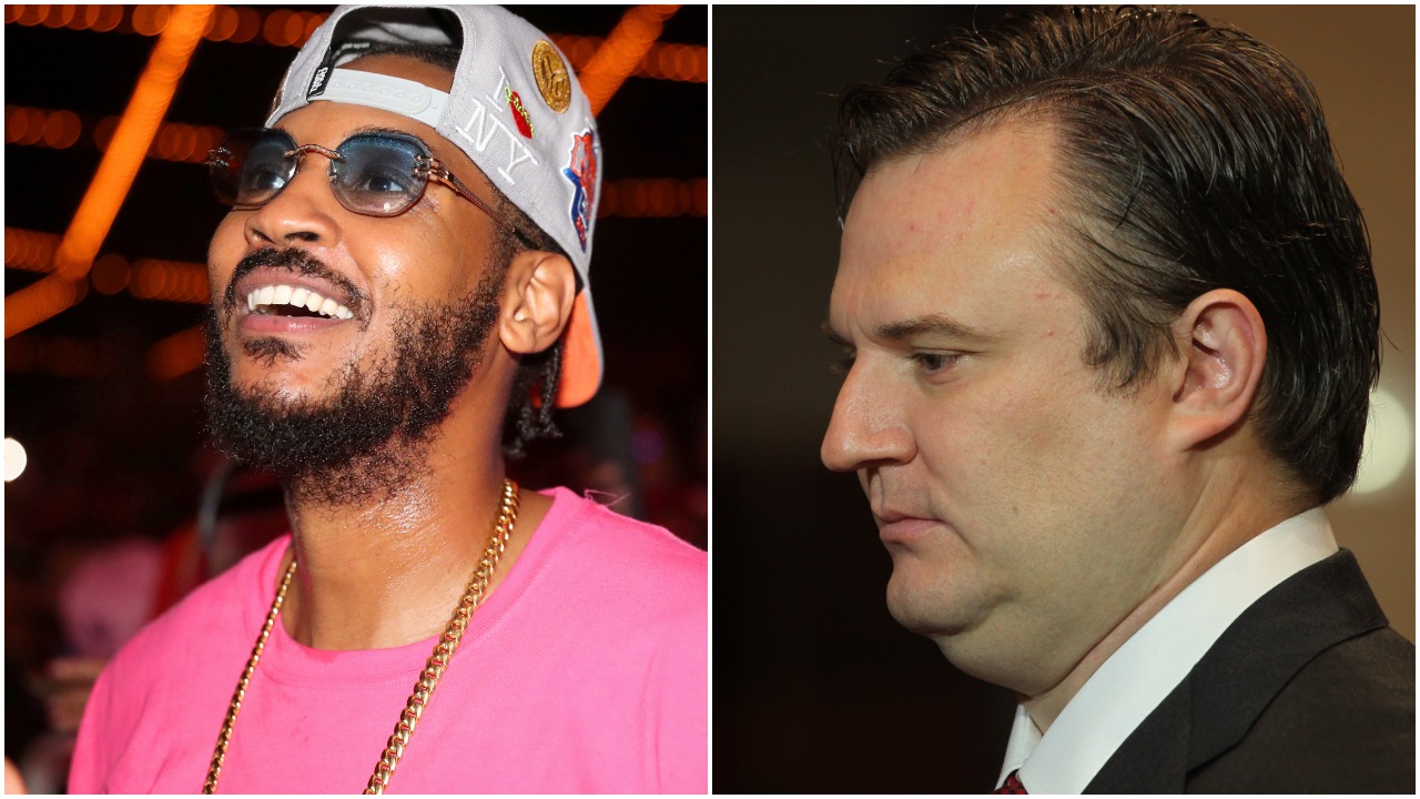 The 76ers and Daryl Morey reportedly had interest in signing Carmelo Anthony