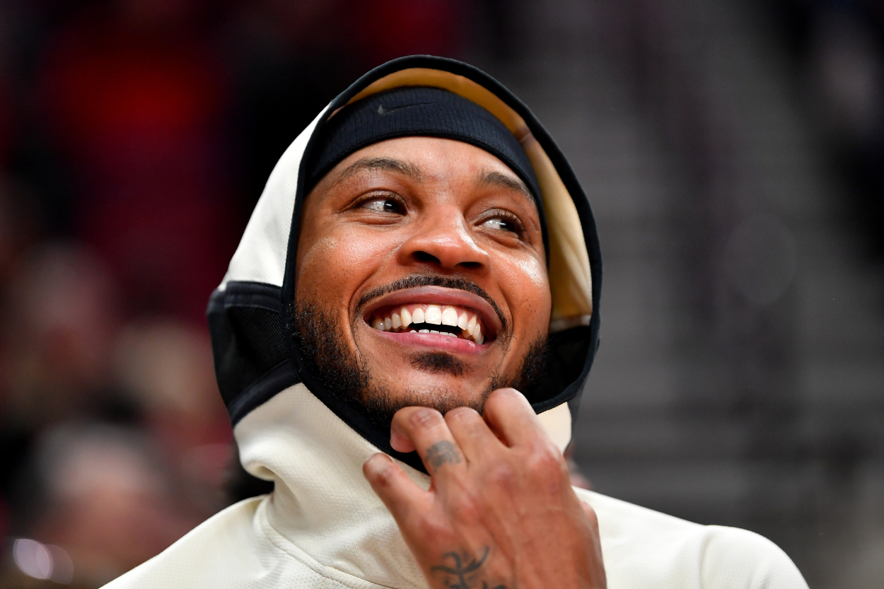 Carmelo Anthony, who will play on the Los Angeles Lakers for the first time this upcoming season.