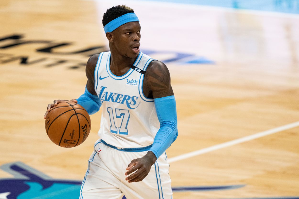Former Los Angeles Lakers guard Dennis Schroder, who frustrated one of the team's stars in 2020-21.