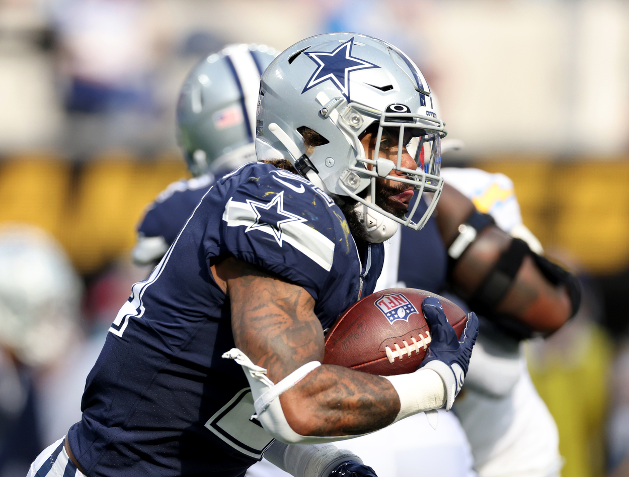 Dallas Cowboys running back Ezekiel Elliott in 2021.