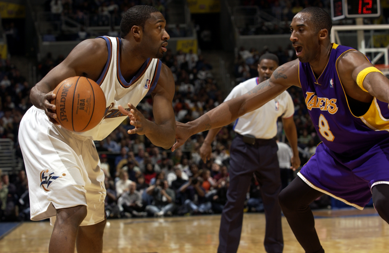 Former Washington Wizards superstar Gilbert Arenas and Los Angeles Lakers legend Kobe Bryant.