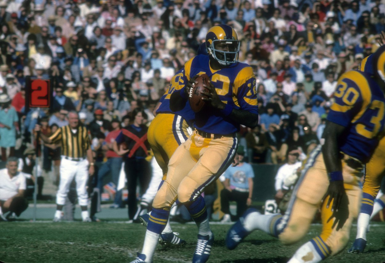 Los Angeles Rams quarterback James "Shack" Harris in 1974.