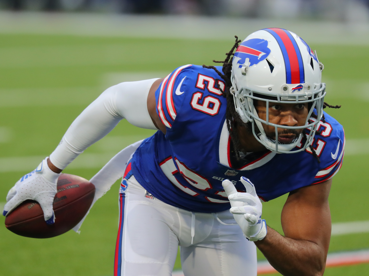 New San Francisco 49ers CB Josh Norman during a game against the Miami Dolphins at Bills Stadium on January 3, 2021 in Orchard Park, New York