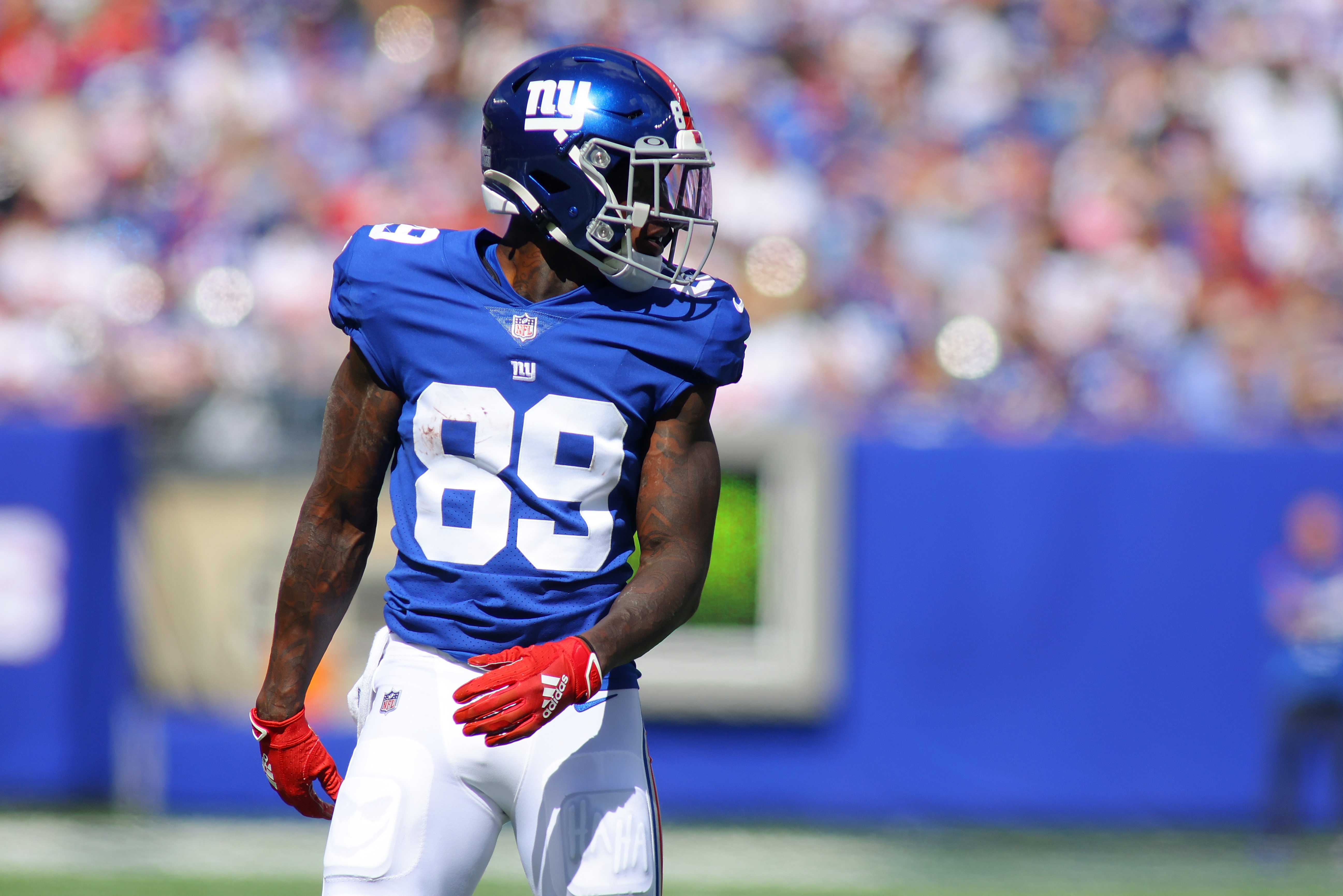New York Giants wide receiver Kadarius Toney in action.