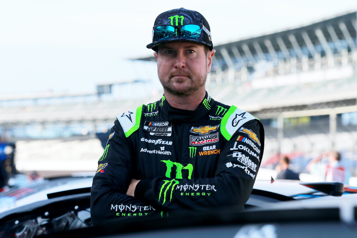 Kurt Busch on grid before Cup Series race at Indianapolis