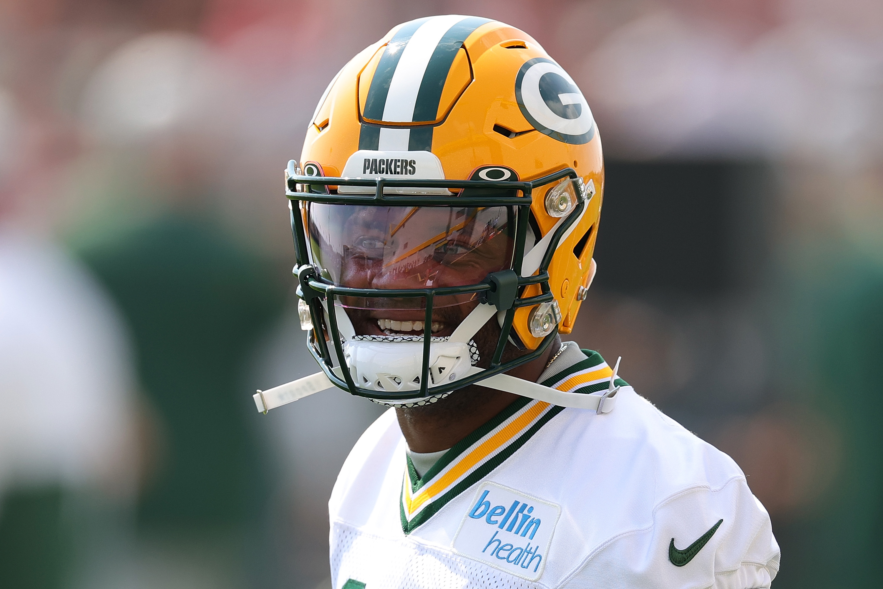 Green Bay Packers wide receiver Randall Cobb participating in training camp