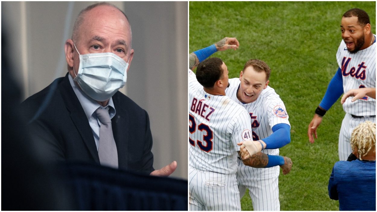 Mets president Sandy Alderson and Javier Baez both loomed large in the "thumbs-down" saga