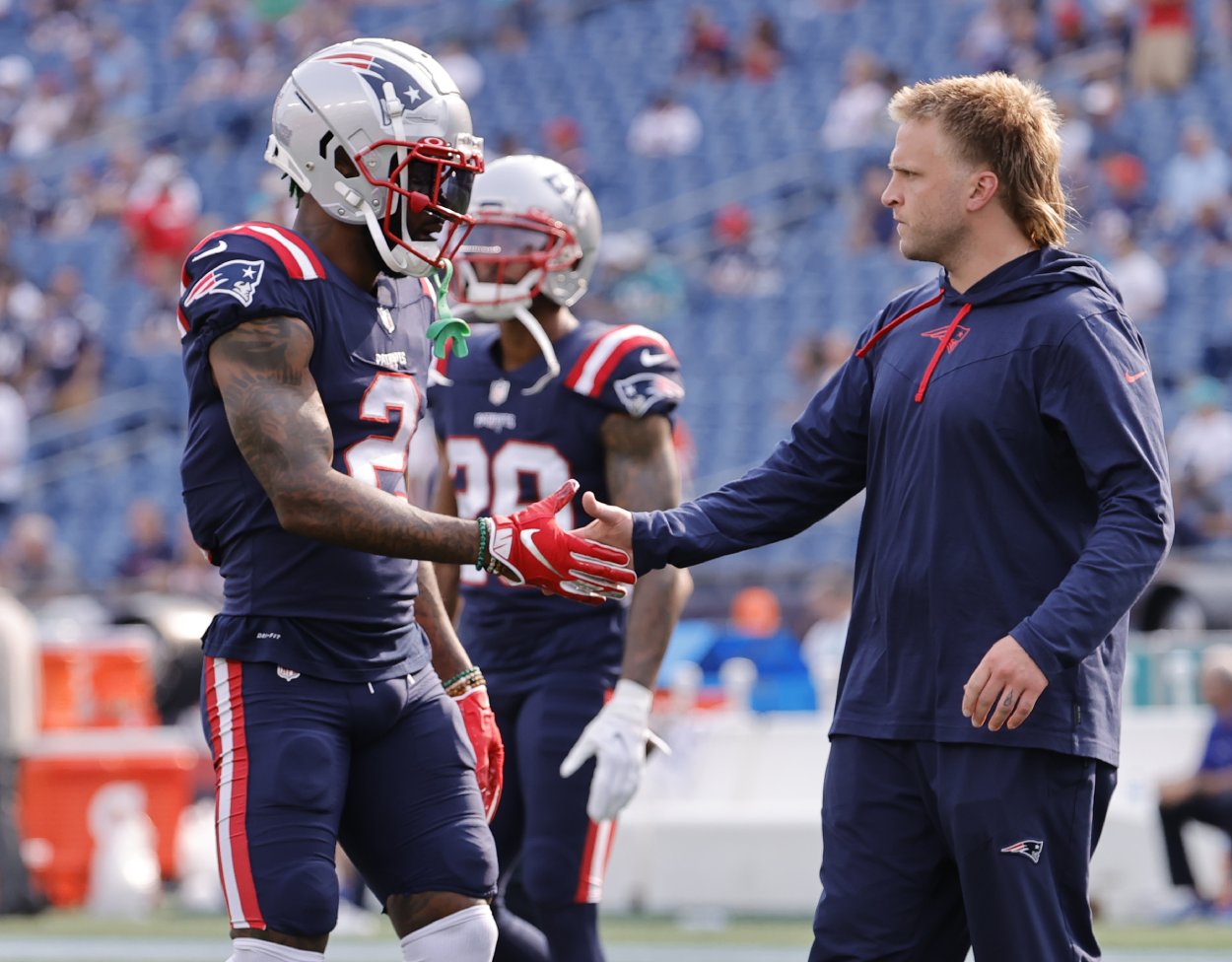 New England Patriots outside linebackers coach Steve Belichick in 2021.