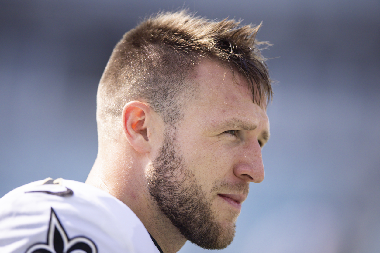 New Orleans Saints quarterback Taysom Hill in 2021.