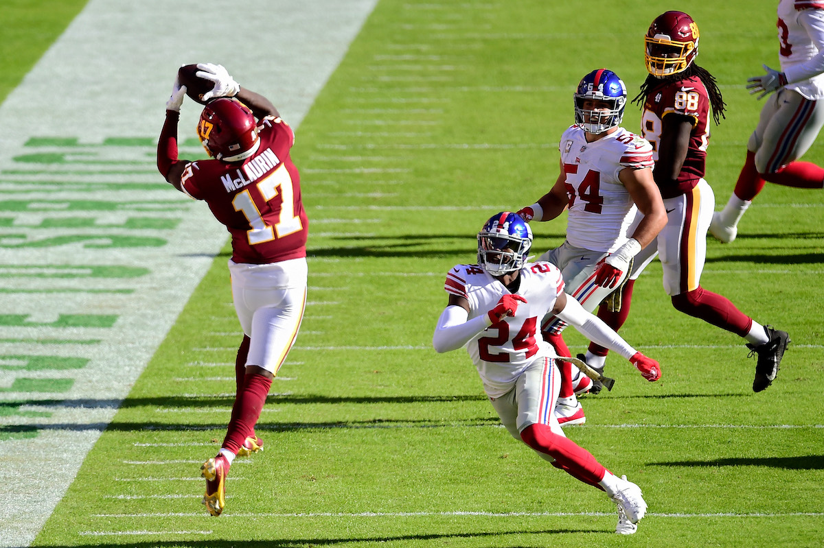 Terry McLaurin #17 of the Washington Football Team