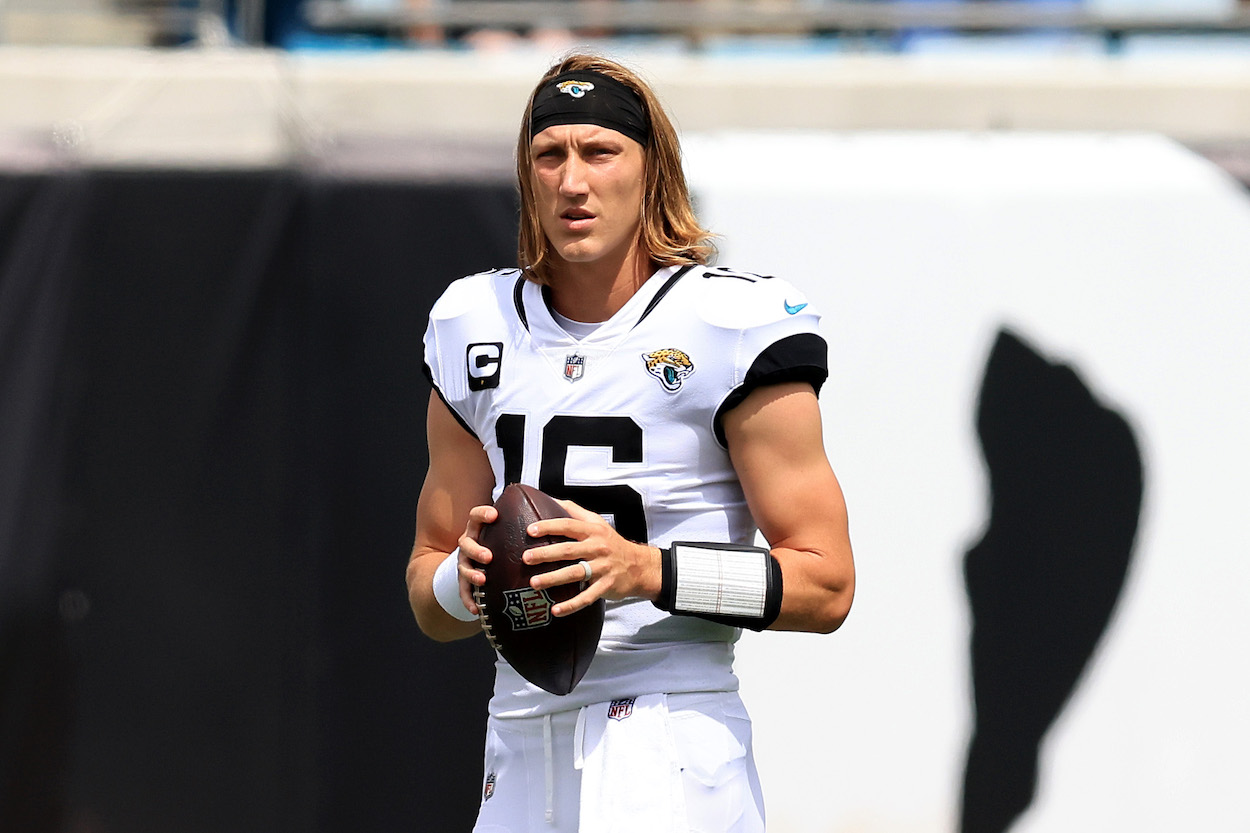 Trevor Lawrence during a Jacksonville Jaguars' loss.