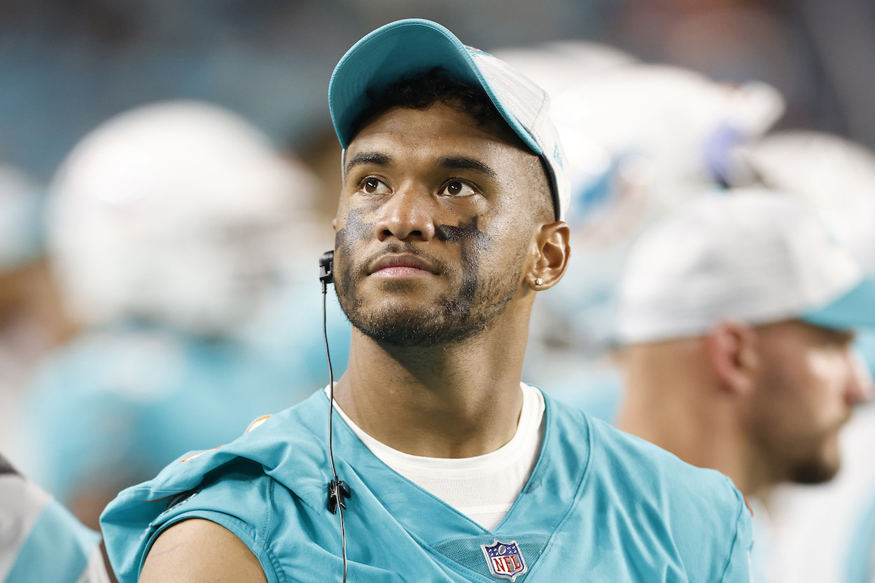 Miami Dolphins starting QB Tua Tagovailoa.