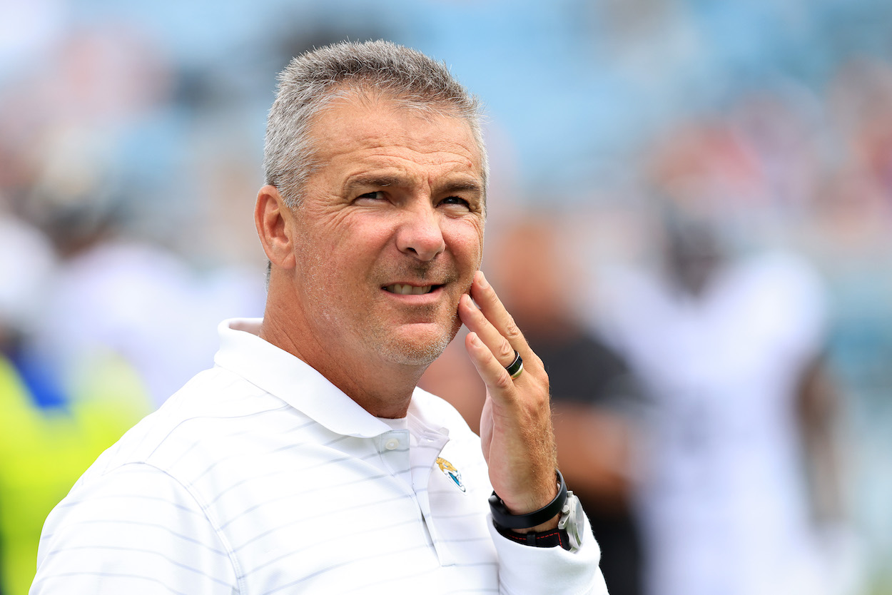 Urban Meyer during the Jaguars' Week 2 loss.