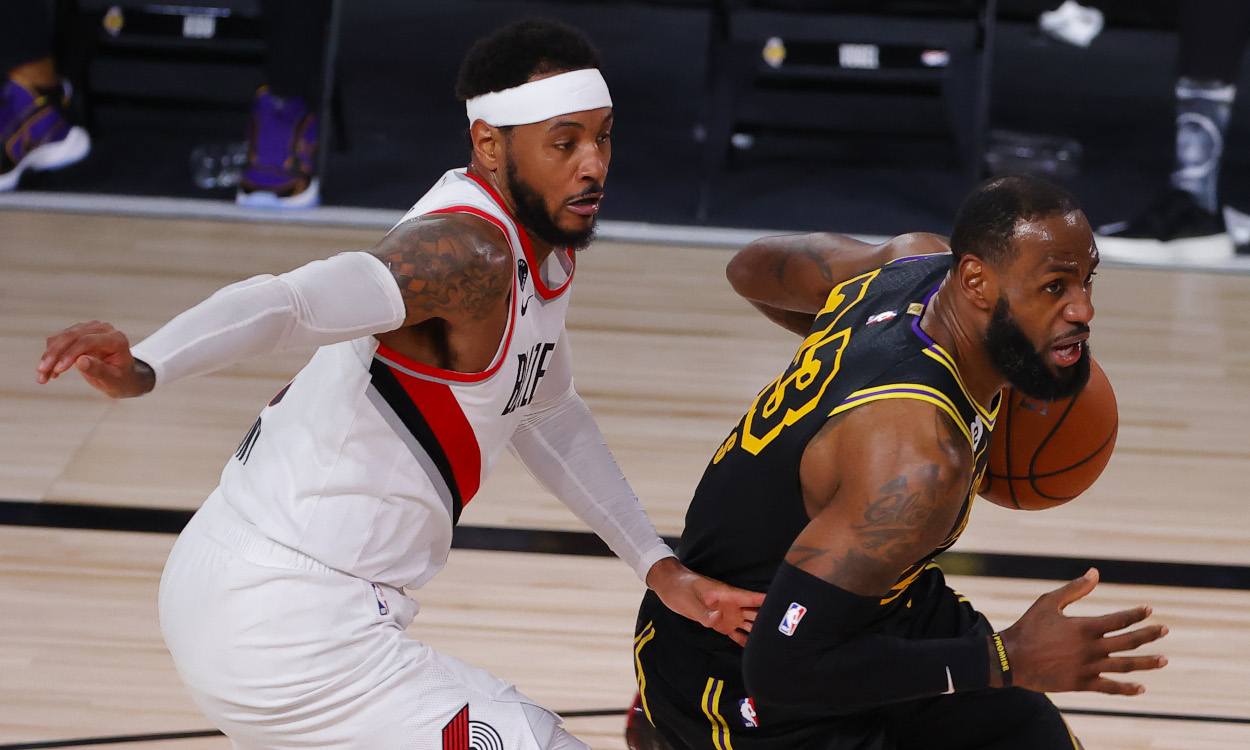 Carmelo Anthony and LeBron James are NBA teammates for the first time
