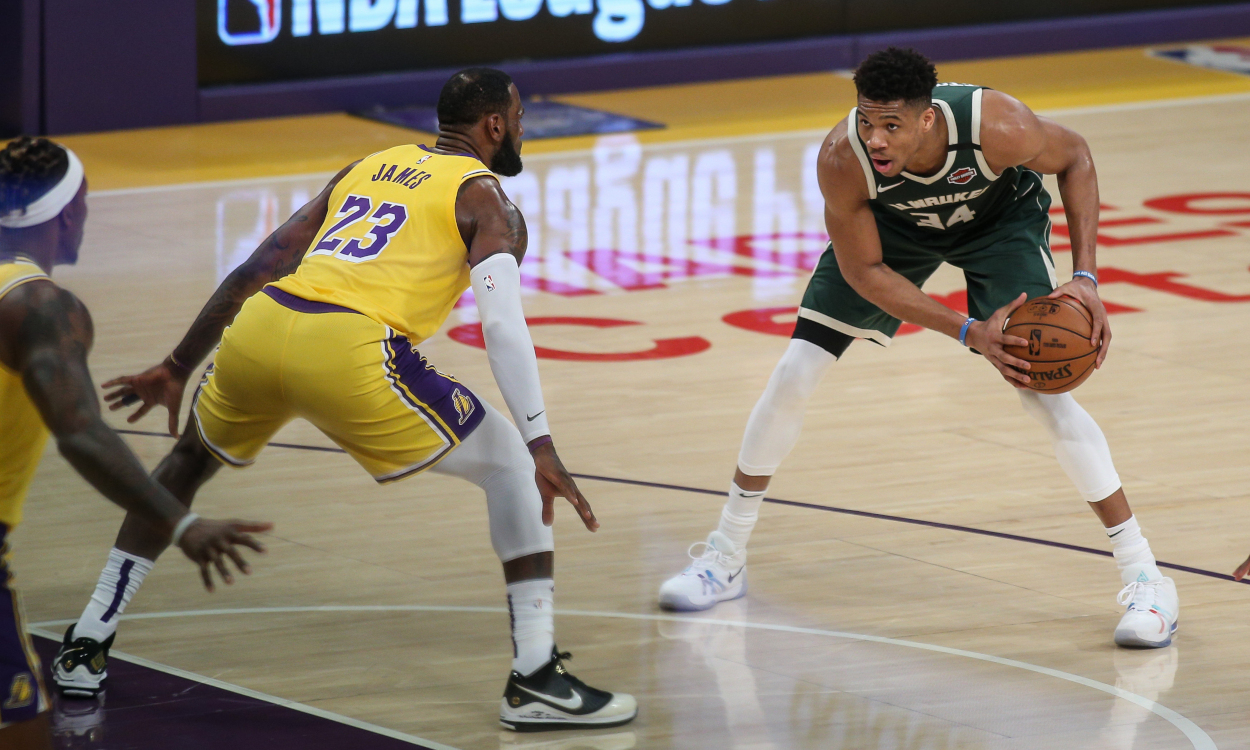 Giannis Antetokounmpo threw his vote to LeBron James in the never-ending "best player in the world" debate