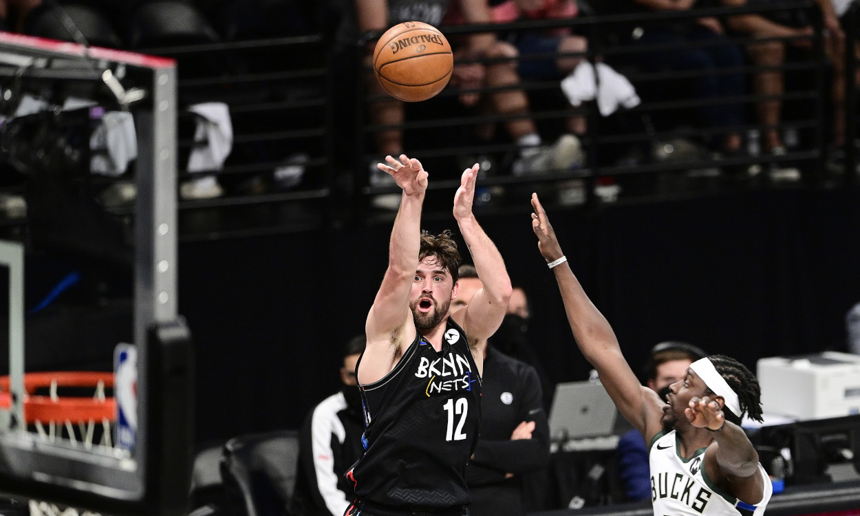 Joe Harris of the Brooklyn Nets didn't need social media to tell him about his shooting woes against the Milwaukee Bucks