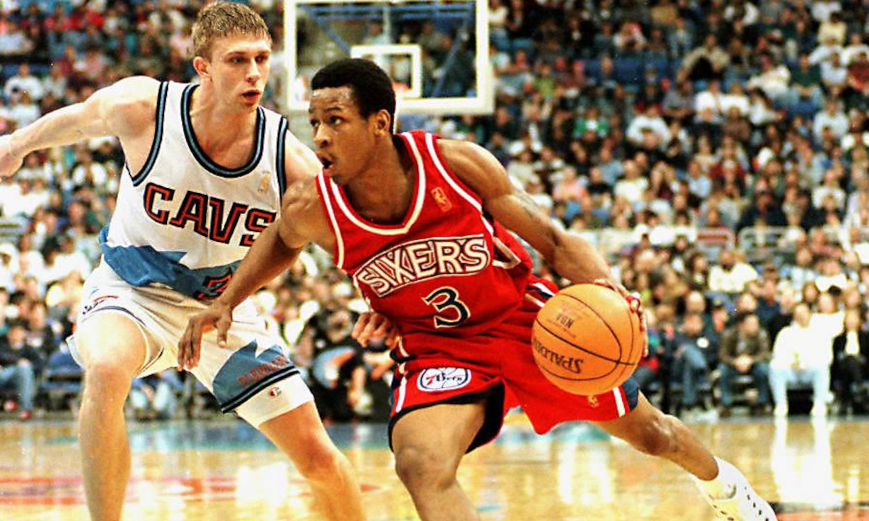Allen Iverson broke a lot of ankles over the course of his Hall of Fame career, but he had his struggles as a rookie with the Philadelphia 76ers