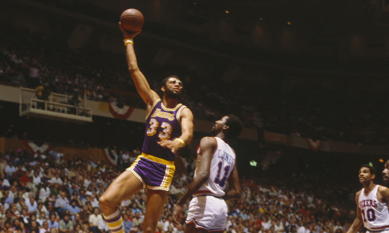 Kareem Abdul-Jabbar's answer to the NCAA's ban on dunking was his nearly unstoppable skyhook