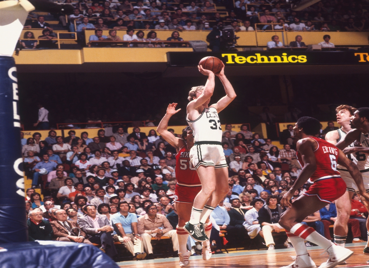 Larry Bird Basketball Shooting Form 