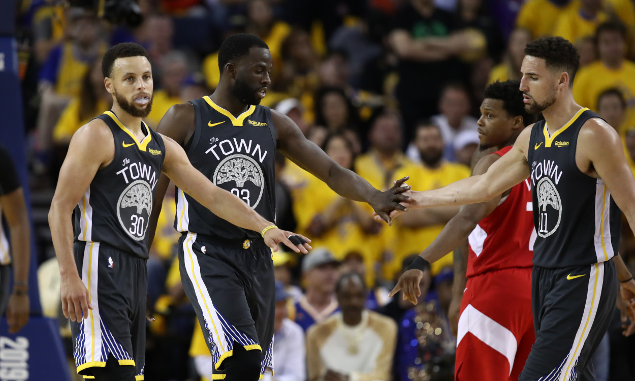The Golden State Warriors are taking a big gamble their Big Three of Stephen Curry, Draymond Green, and Klay Thompson can contend for another title