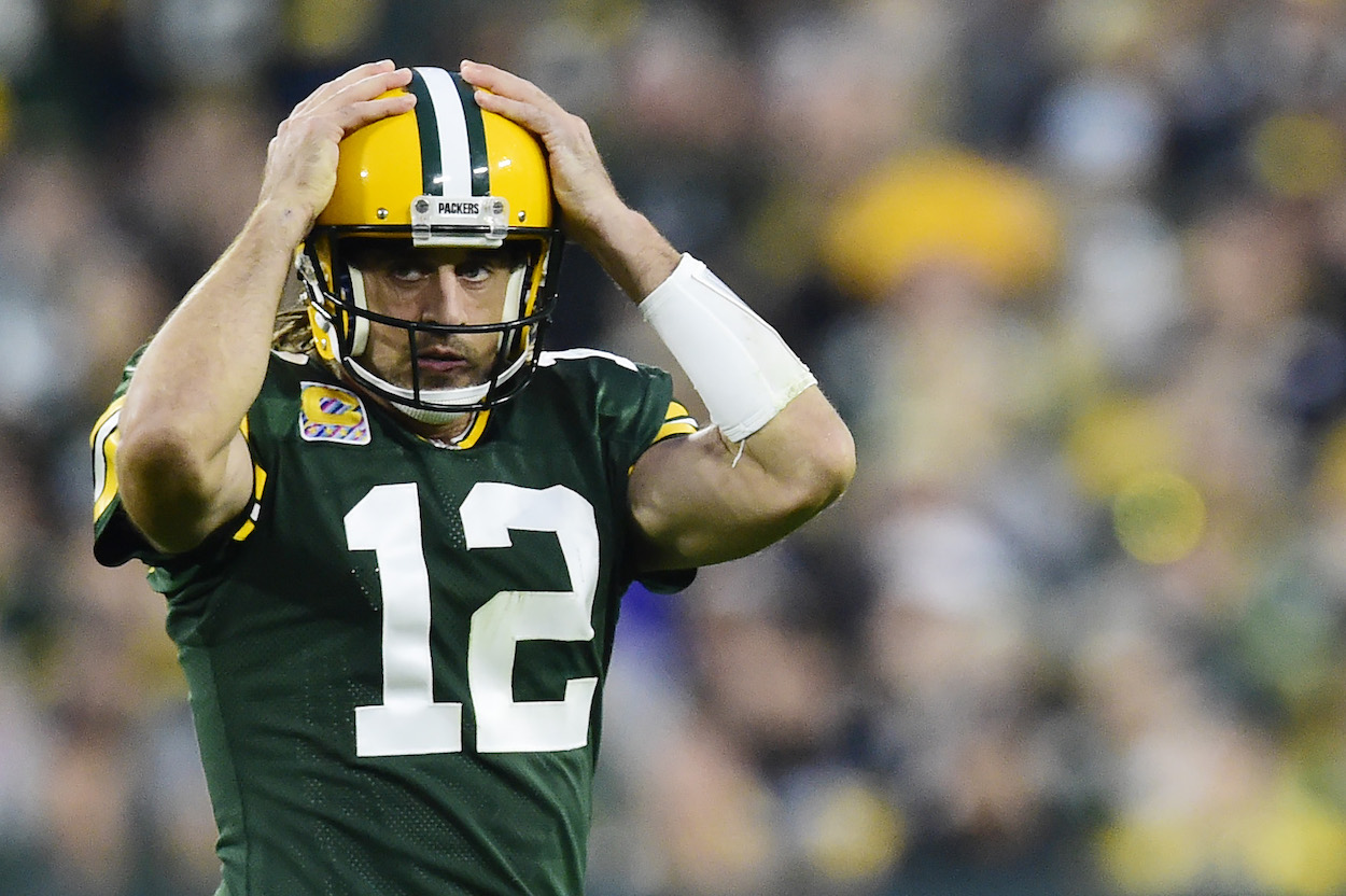 Packers QB Aaron Rodgers during their Week 4 win.