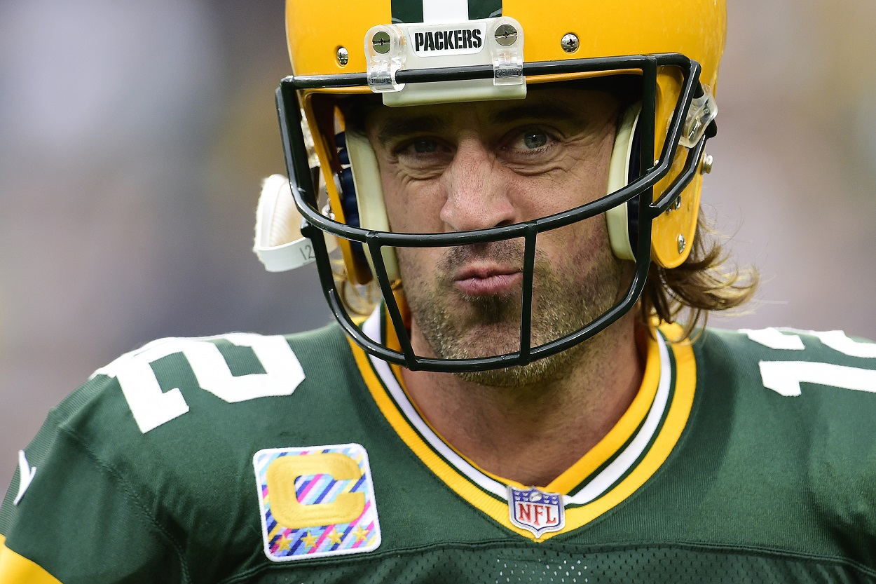 Quarterback Aaron Rodgers of the Green Bay Packers 