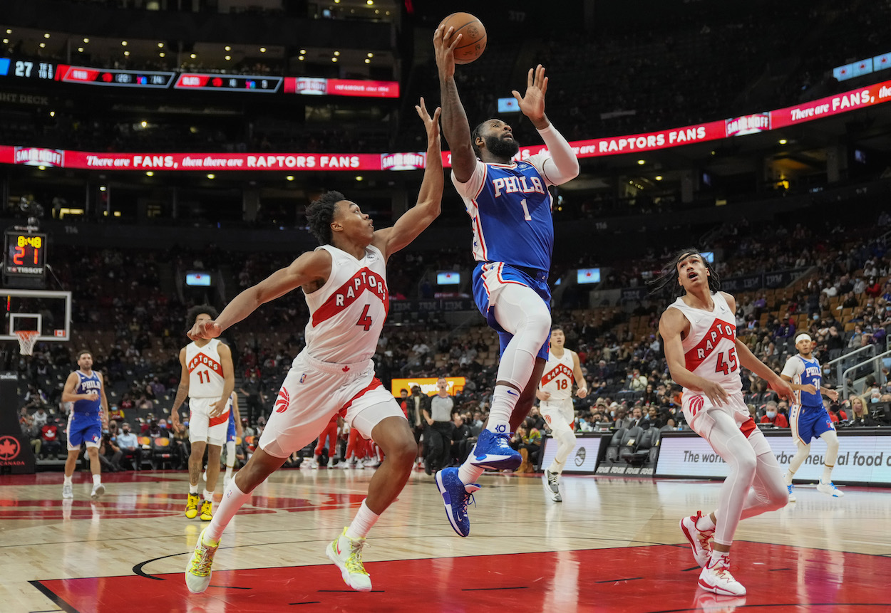 Andre Drummond showed out in his 76ers debut.