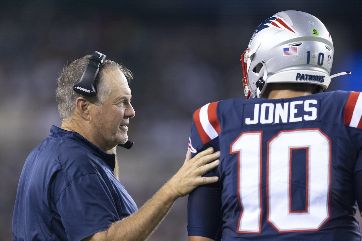 Bill Belichick has been impressed with Mac Jones through five games.