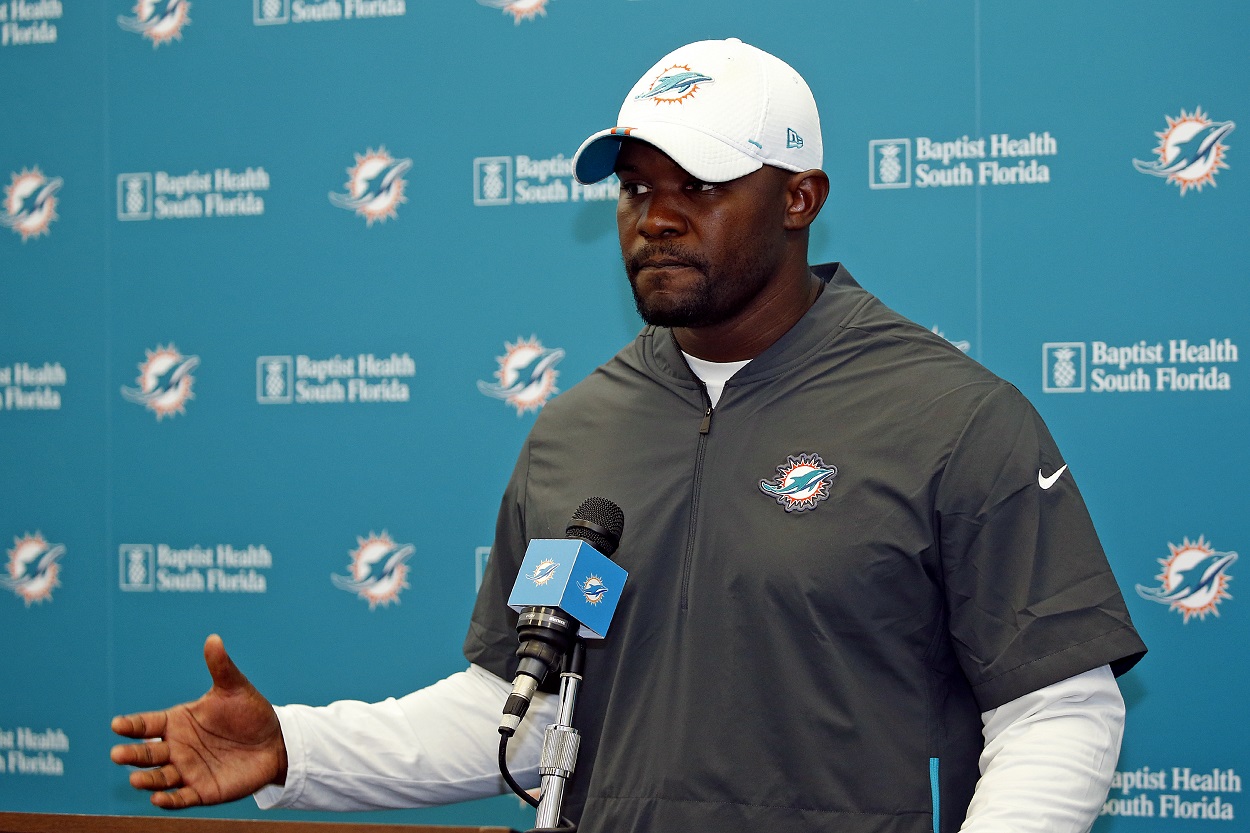 Head coach Brian Flores