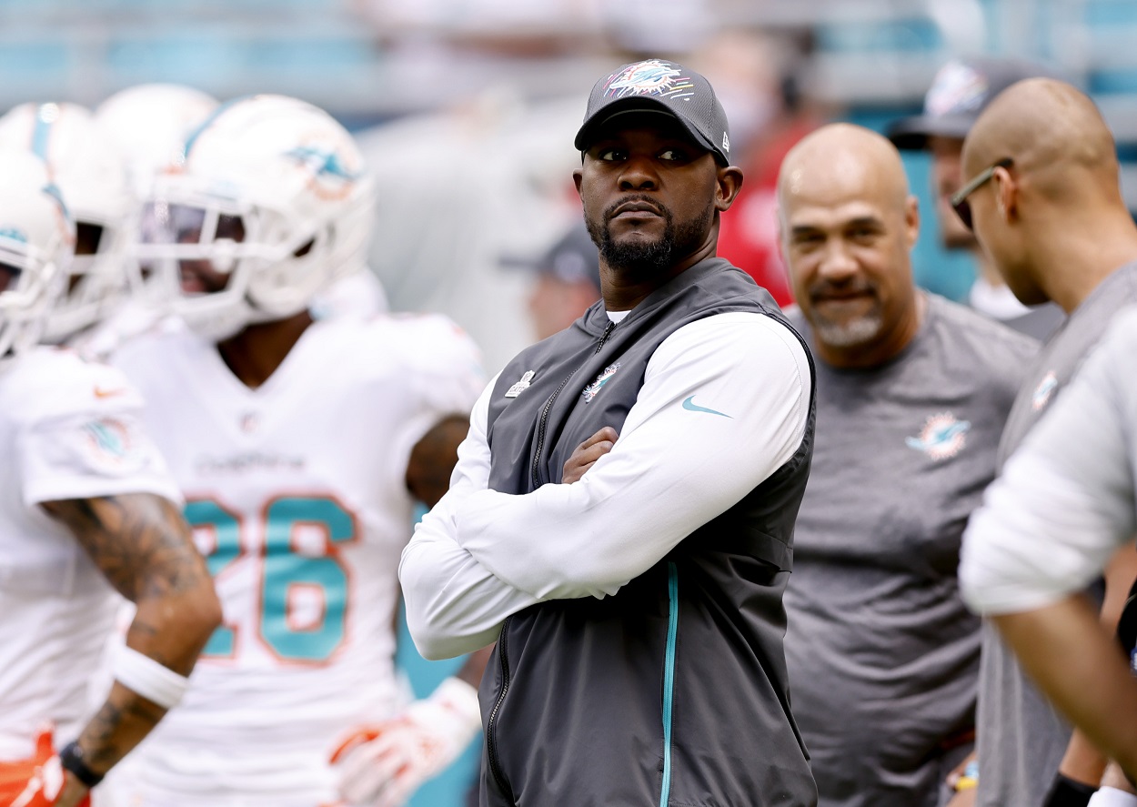 Miami head coach Brian Flores