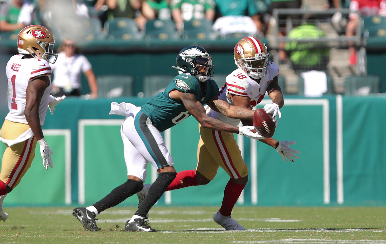 DeVonta Smith during the Philadelphia Eagles Week 2 loss.