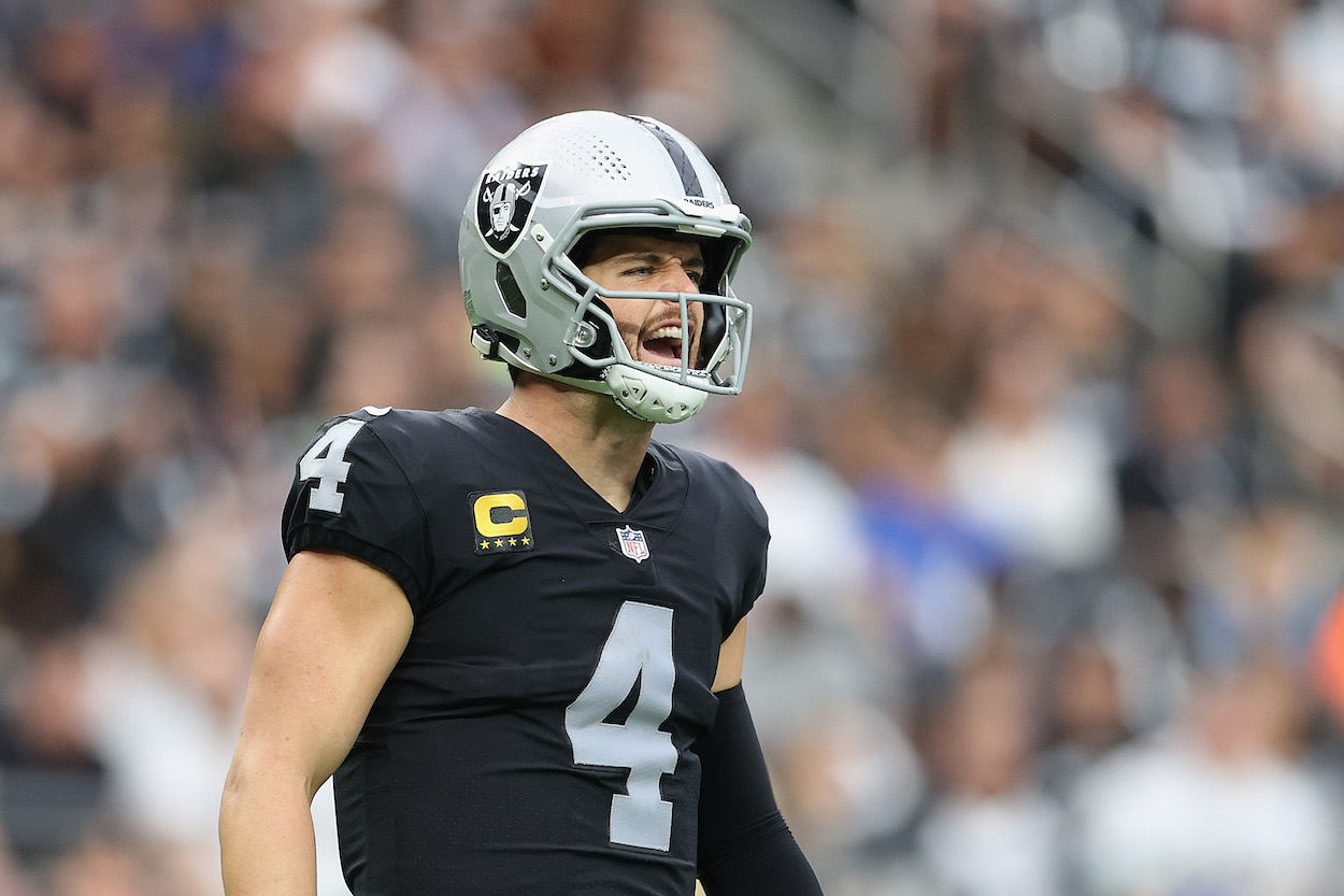 Derek Carr during the Raiders Week 3 win.