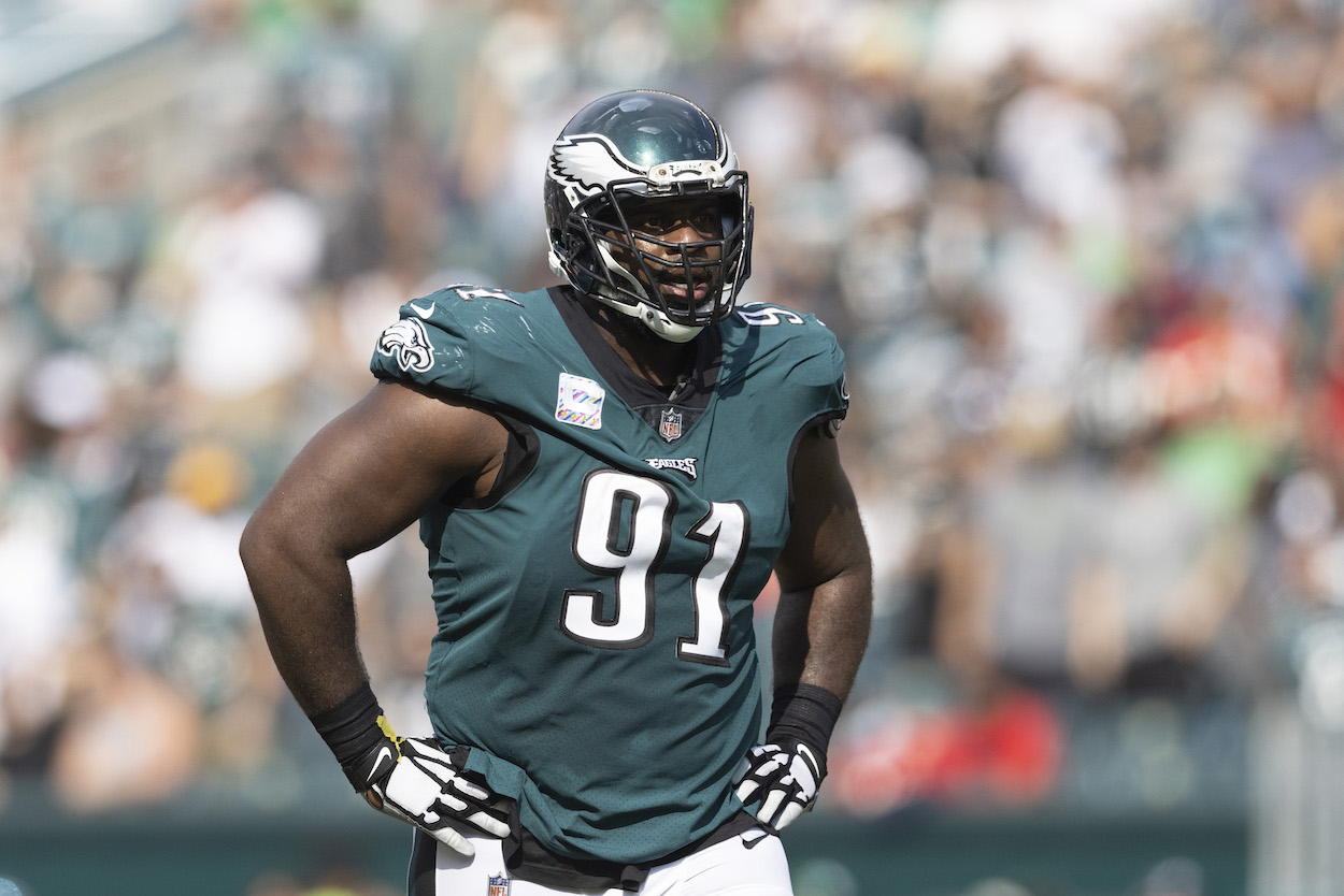 Eagles DT Fletcher Cox during their Week 4 loss.