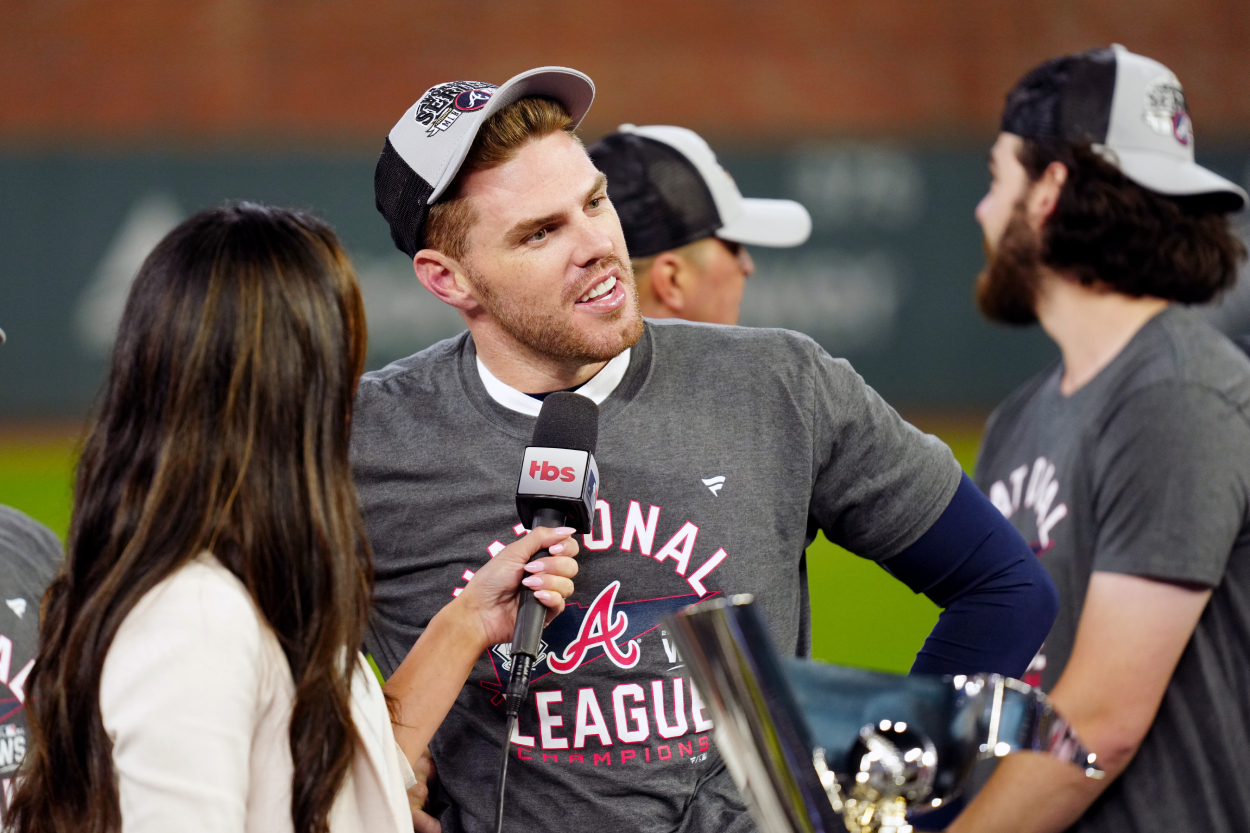 Freddie Freeman Has Always Had an Agenda in His Conversations With Opposing Players at First Base