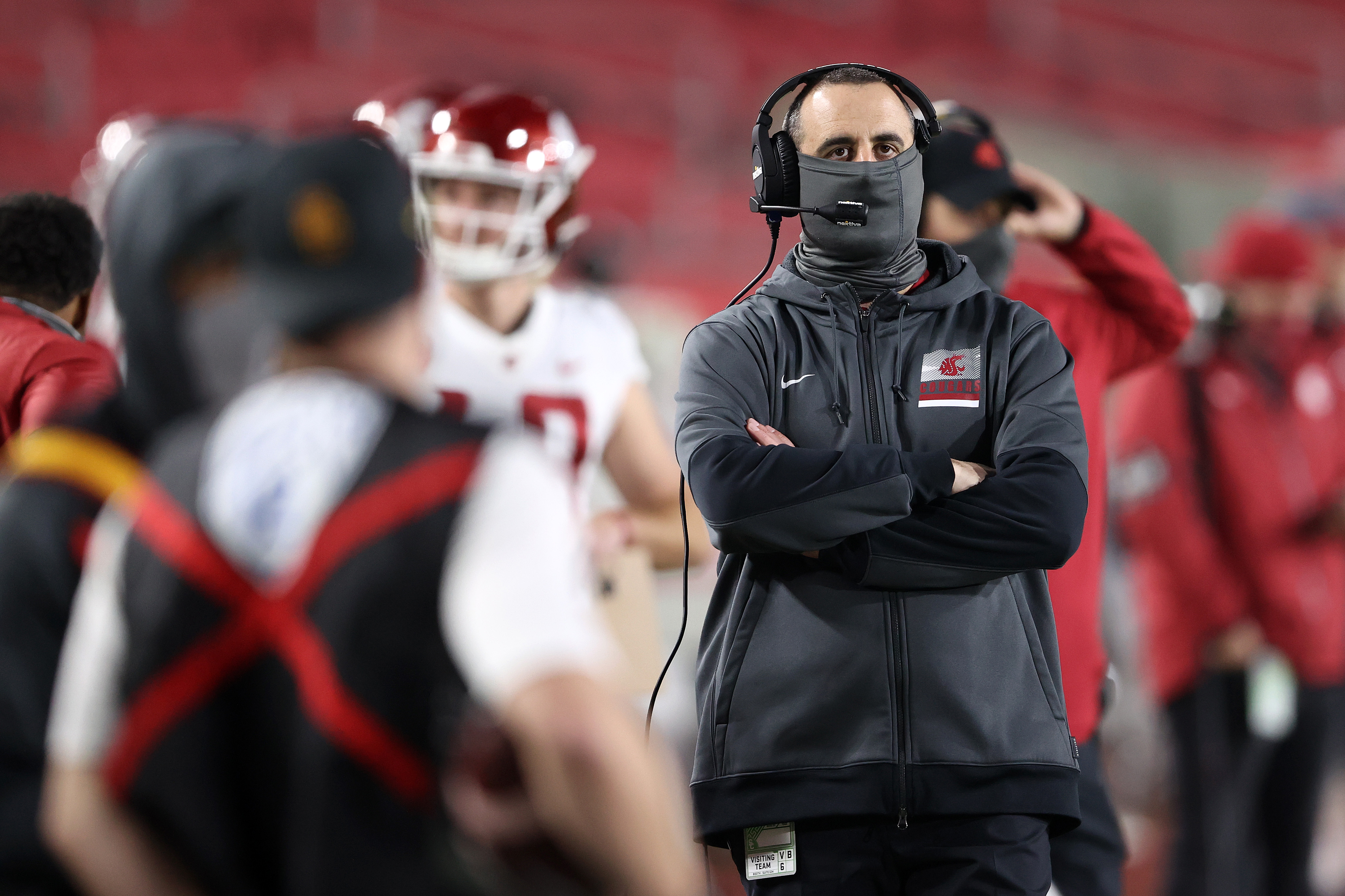 Washington State HC Nick Rolovich.