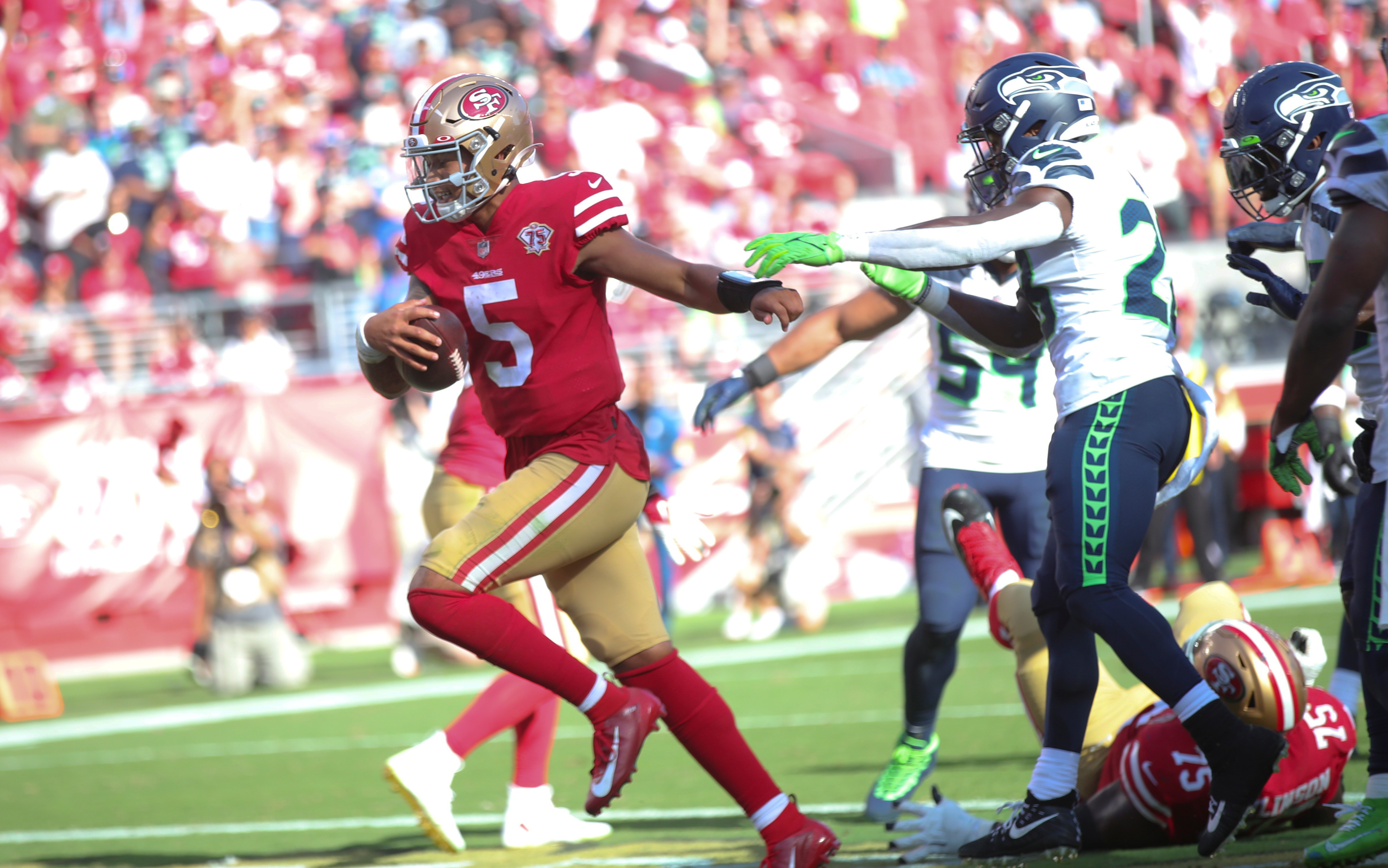 49ers QB Trey Lance is one name to target on the fantasy footb
