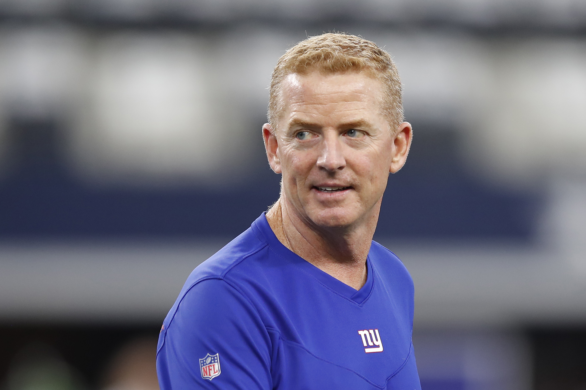 Giants OC Jason Garrett in October of 2021.