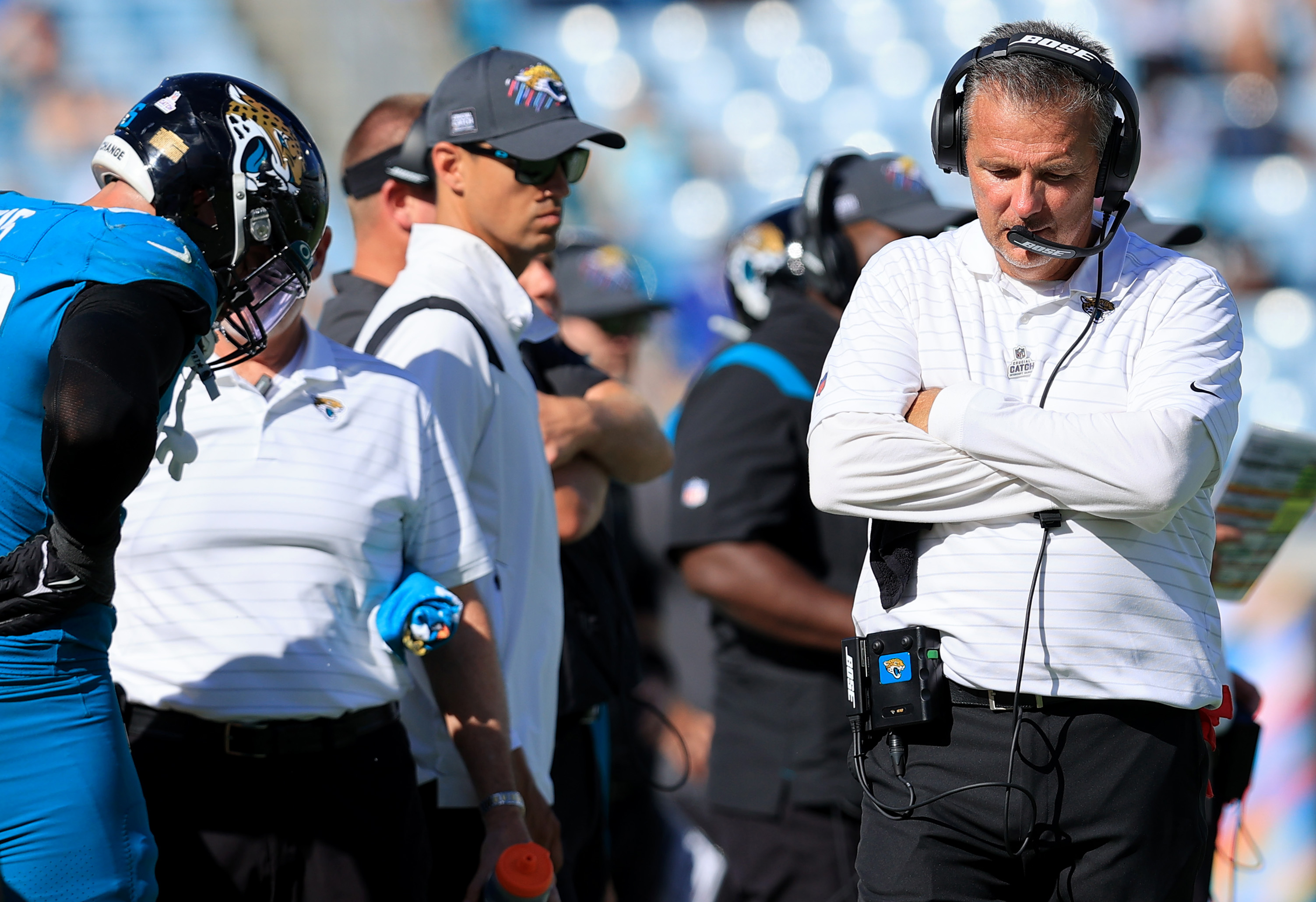 Jaguars HC Urban Meyer in October of 2021.