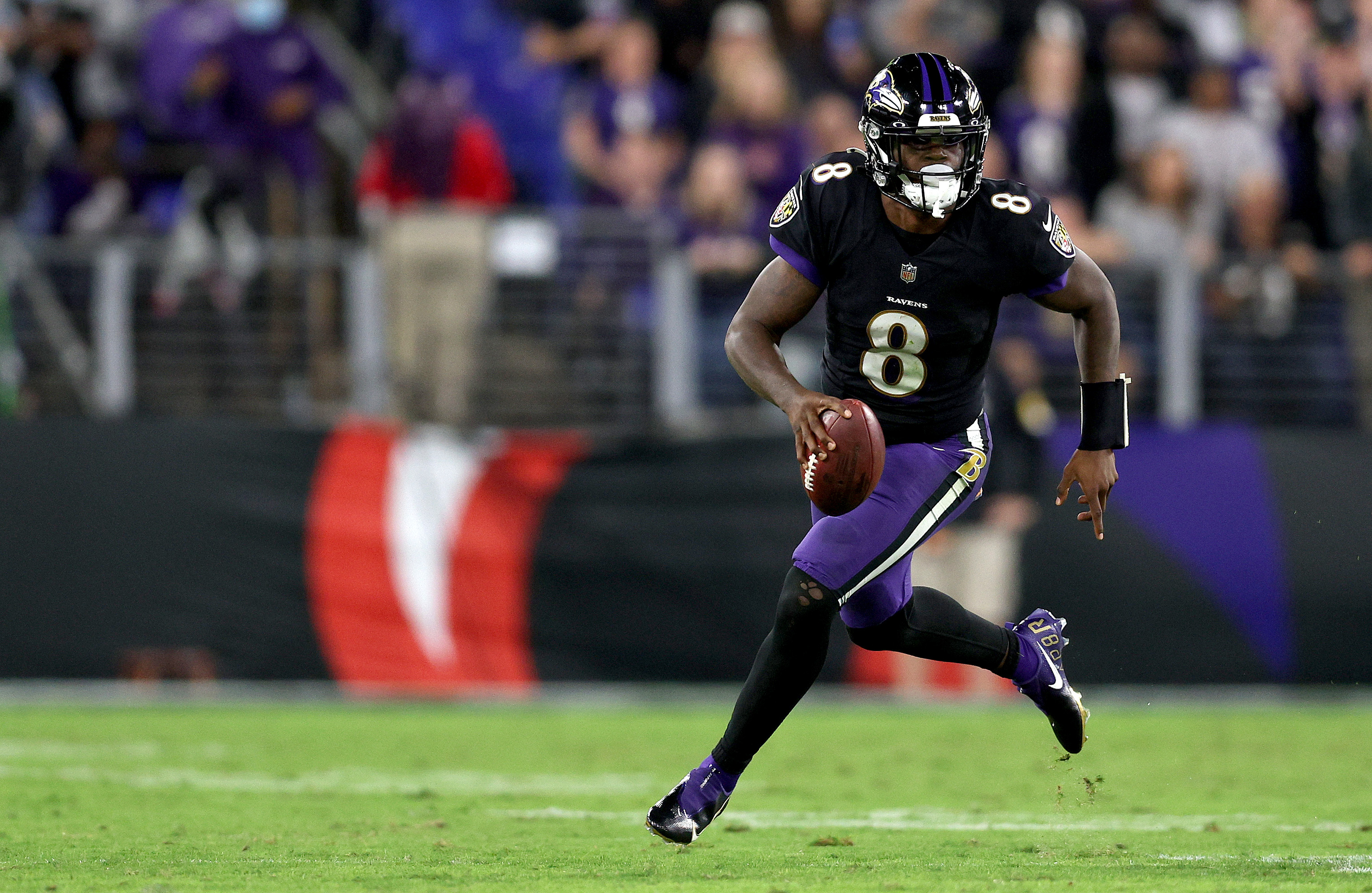 Ravens QB Lamar Jackson against the Colts in October 2021.
