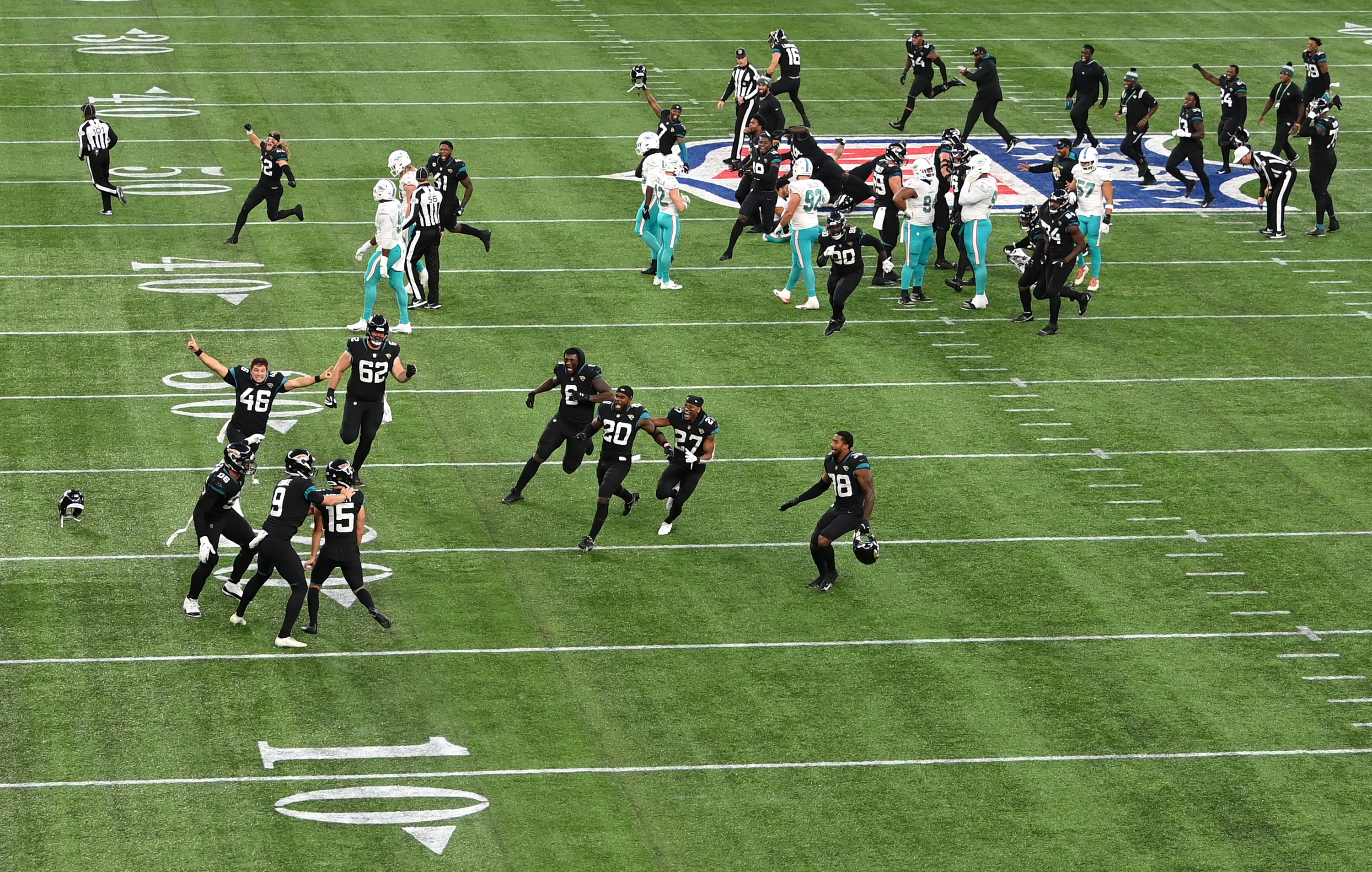 Urban Meyer and the Jaguars defeated the Dolphins in London.