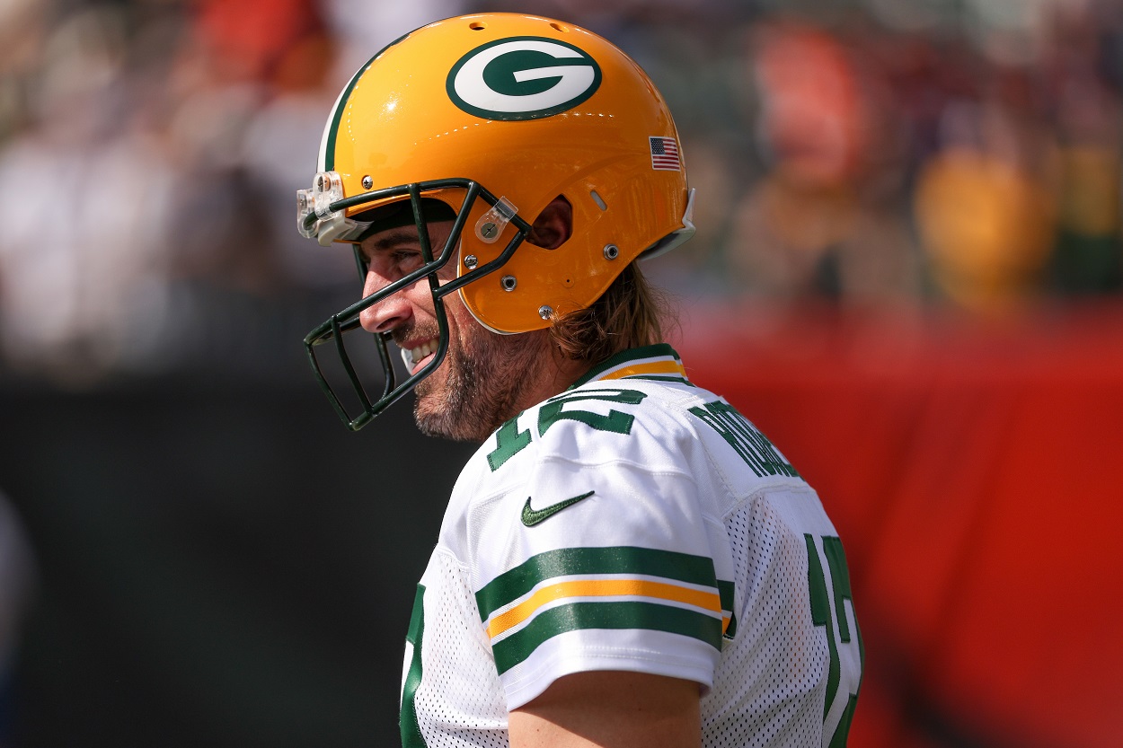 Quarterback Aaron Rodgers of the Green Bay Packers