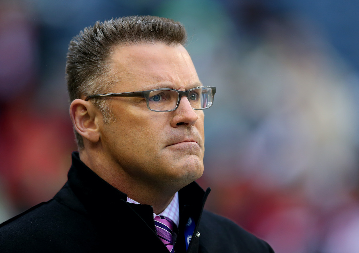 Former Raiders great and current Fox football analyst Howie Long, who weighed in on the Jon Gruden scandal this weekend, looks on before the Seattle Seahawks take on the San Francisco 49ers in the 2014 NFC Championship at CenturyLink Field on January 19, 2014 in Seattle, Washington.