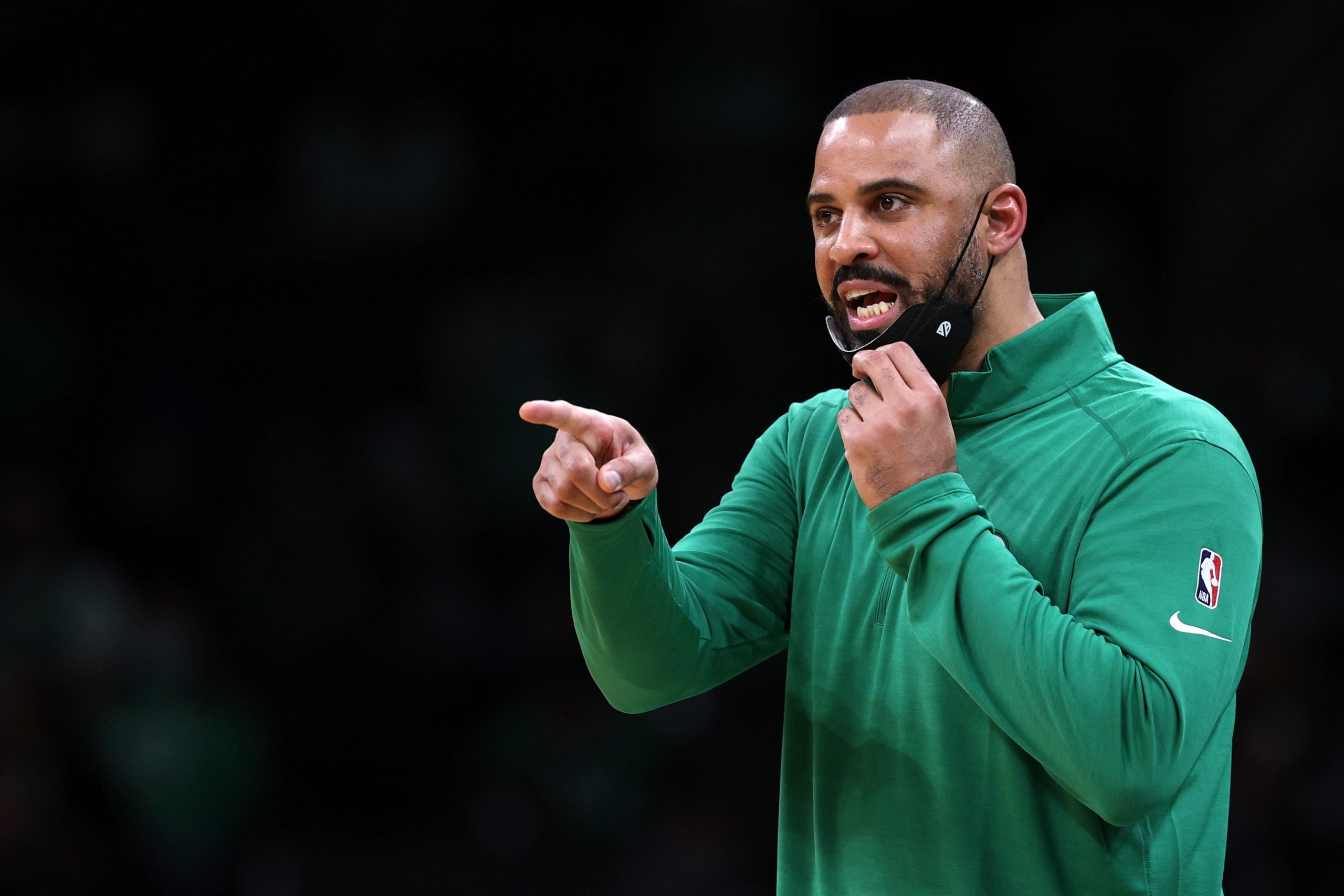 Boston Celtics head coach Ime Udoka directs his team.